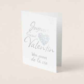 Joyeuse saint-Valentin / Foil Card Folienkarte