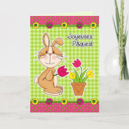 Joyeuses Pâques Oaster Card auf Französisch Feiertagskarte