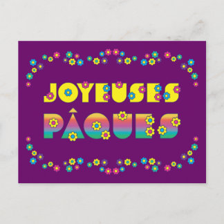 Joyeuses Pâques Postkarte