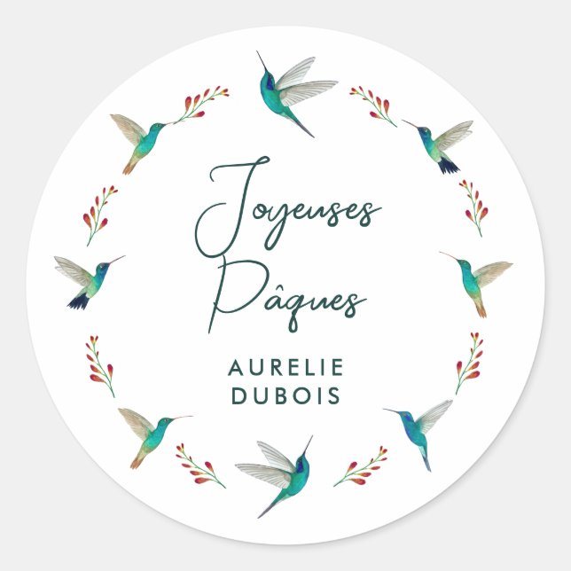 Joyeuses Pâques Sticker (Vorderseite)