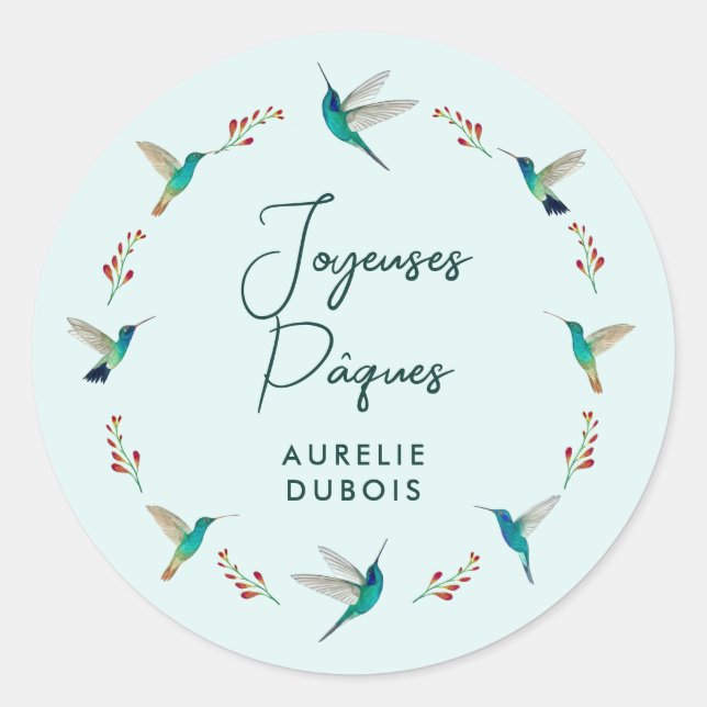 Joyeuses Pâques Sticker (Vorderseite)