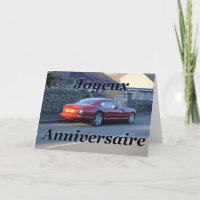 Joyeux Anniversaire - glückliche Jahrestagskarte