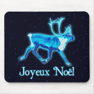 Joyeux Noё l - Blue Caribbean (Reindeer) Mousepad
