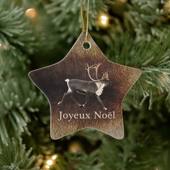 Joyeux Noё l - Bull Caribbean (Reindeer) Keramik Ornament (Baum)