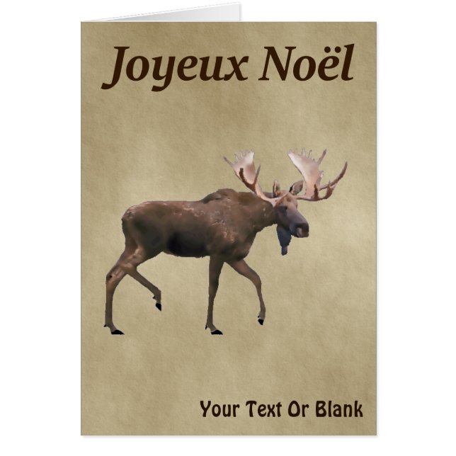 Joyeux Noё l - Bull Moose on Old Paper (Vorne)