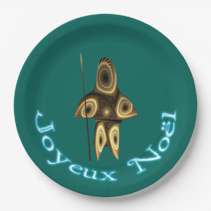 Joyeux Noё l - Fraktal Inuit Hunter Pappteller