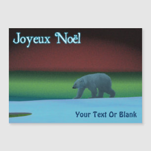 Joyeux Noё l - Polar Lights Polar Bear Magnetkarte