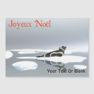 Joyeux Noё l - Ribbon-Siegel Magnetkarte