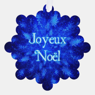 Joyeux Noё l - Snowburst Ornament Karte