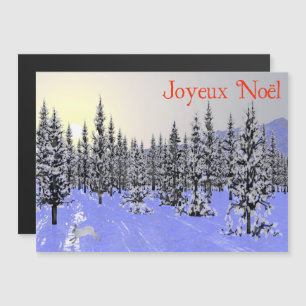 Joyeux Noё l - Winter Solstice Magnetkarte