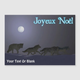 Joyeux Noё l - Wolf Pack Magnetkarte