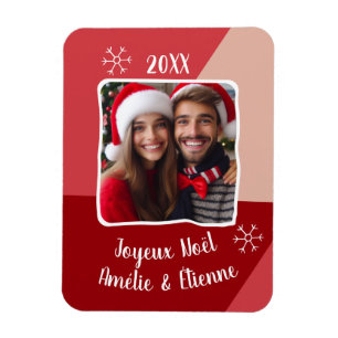Joyeux Noël Avec Foto French Christmas Custom Pic Magnet