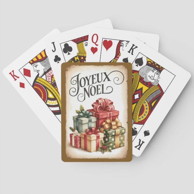 Joyeux Noël Christmas Poker Playing Cards Spielkarten (Rückseite)