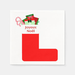 Joyeux Noël Cocktail Napkins Serviette