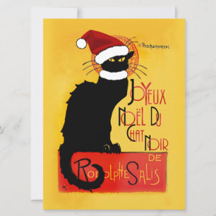 Joyeux Noël Du Chat Noir Einladung