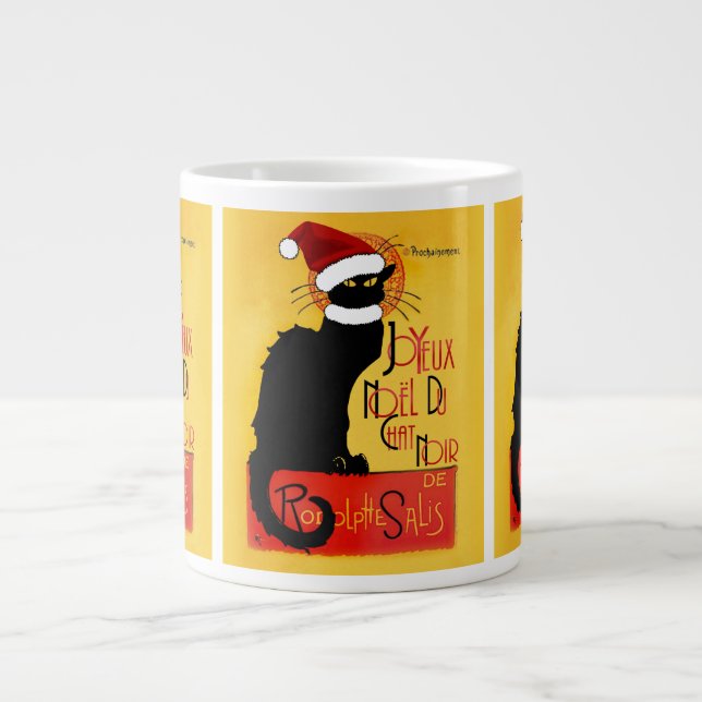 Joyeux Noël Du Chat Noir Jumbo-Tasse (Vorderseite)