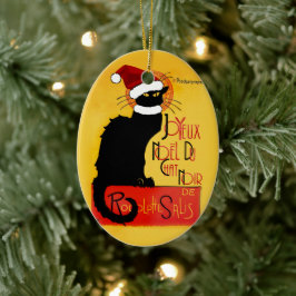 Joyeux Noël Du Chat Noir Keramikornament