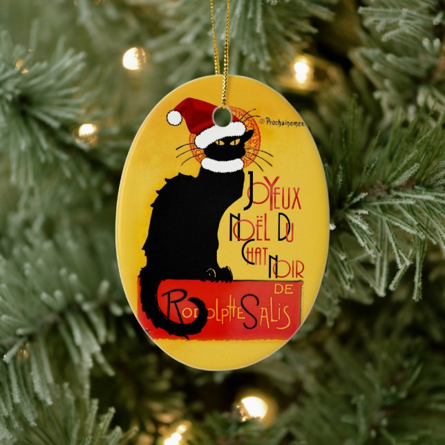 Joyeux Noël Du Chat Noir Keramikornament (Baum)