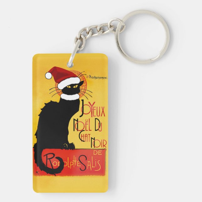 Joyeux Noël Du Chat Noir Schlüsselanhänger (Rückseite)