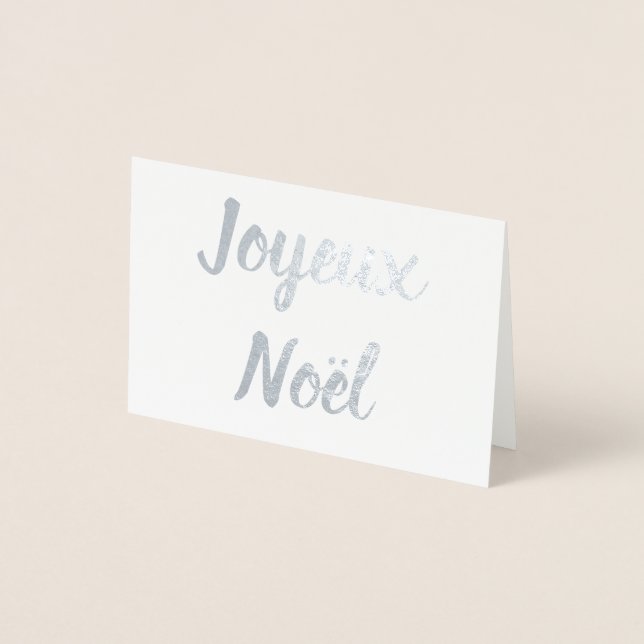 Joyeux Noël Folienkarte (Vorderseite)