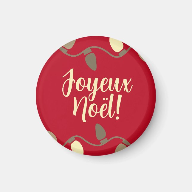 Joyeux noël French Christmas Magnet (Vorne)
