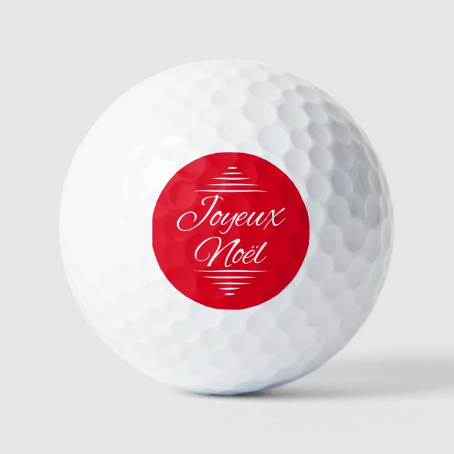Joyeux Noel - French Xmas wishes Golfball (Vorderseite)