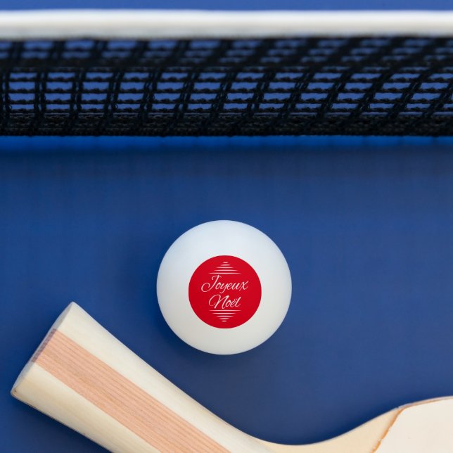 Joyeux Noel - French Xmas wishes Tischtennisball (Tisch)