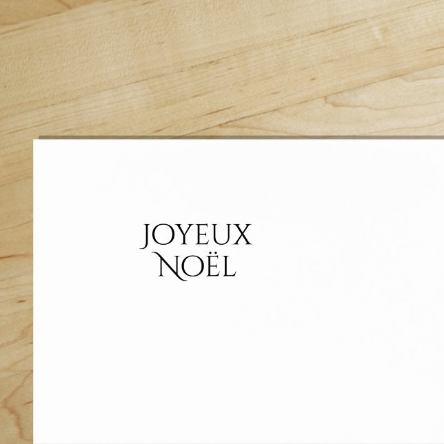Joyeux Noël, frohe Weihnachten auf Französisch, Gummistempel ("Everyday is abundantly beautiful." 
Sincerely Best Wishes from Lucky Design World)