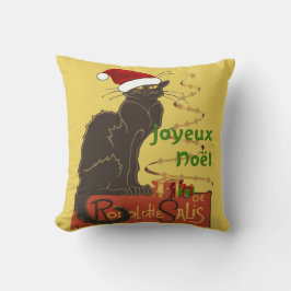 Joyeux Noel Le Chat Noir Christmas Spoof Kissen