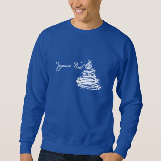 Joyeux Noël mit Weihnachtsbaum Sweatshirt (Vorderseite)