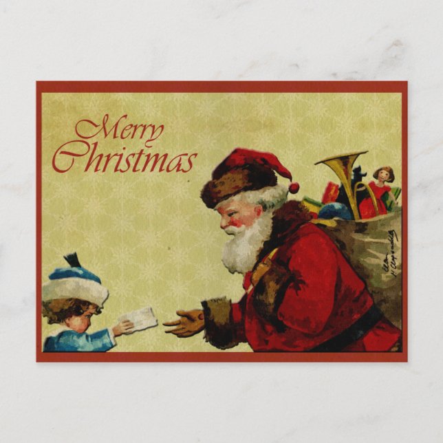 Joyeux Noël Postkarte (Vorderseite)