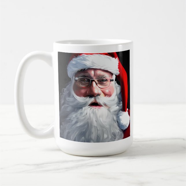 Joyeux Noël Santa Claus Kaffeetasse (Links)
