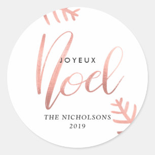 Joyeux Runder Aufkleber