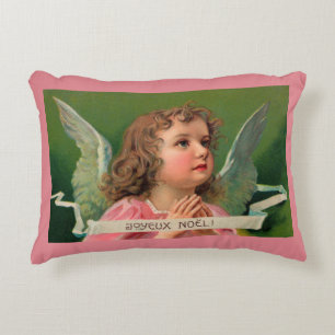 Joyeux Weihnachten Angel Accent Pillow Dekokissen