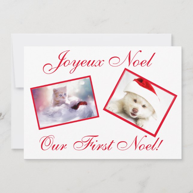 Joyeux Weihnachten Best Friends Pets First Weihnac (Vorderseite)