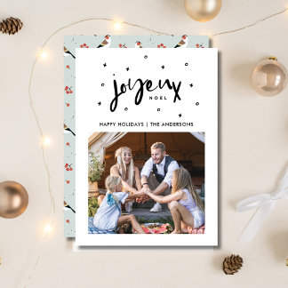 Joyeux Weihnachten Boho Bird Family Foto Weihnacht