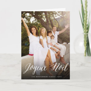 Joyeux Weihnachten-einfache Feiertagskarte