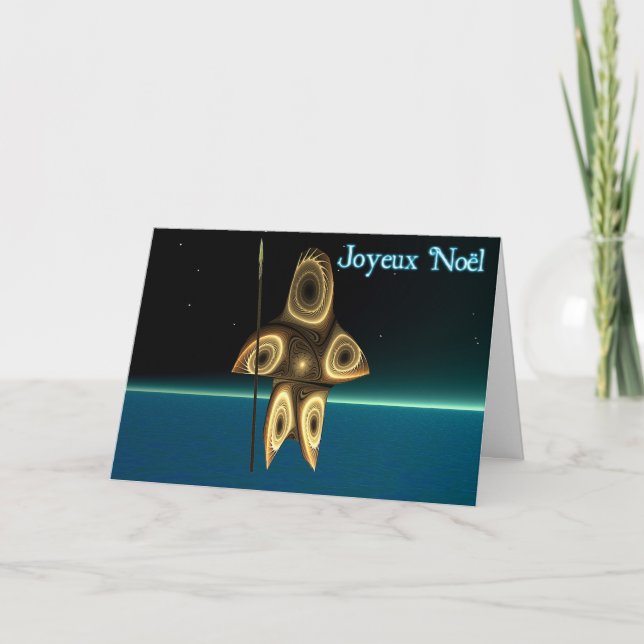 Joyeux Weihnachten - Fraktal Inuit Hunter (Vorderseite)