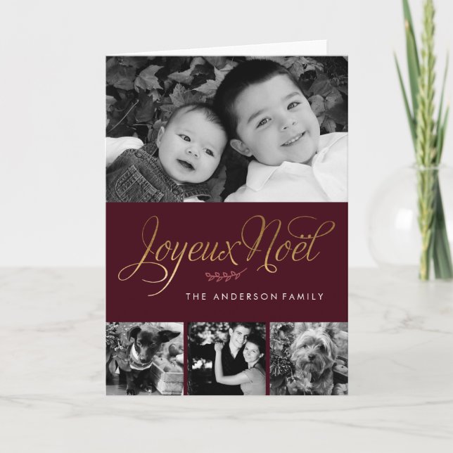 Joyeux Weihnachten Französisch Weihnachten (Vorderseite)