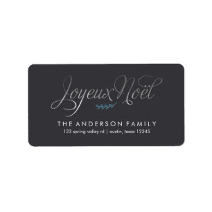 Joyeux Weihnachten Französisch Weihnachten Adressaufkleber