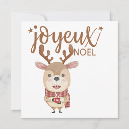 Joyeux Weihnachten Grußkarte, Frohe Weihnachtsfeie