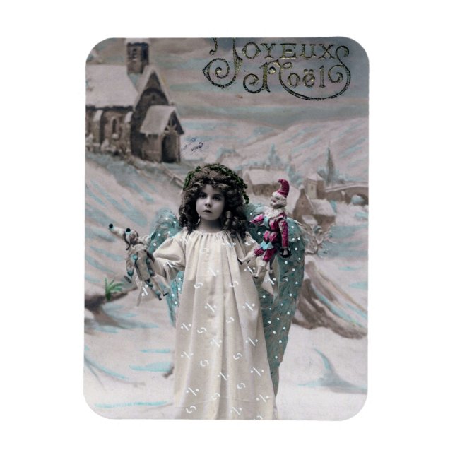 Joyeux Weihnachten Magnet (Vertikal)