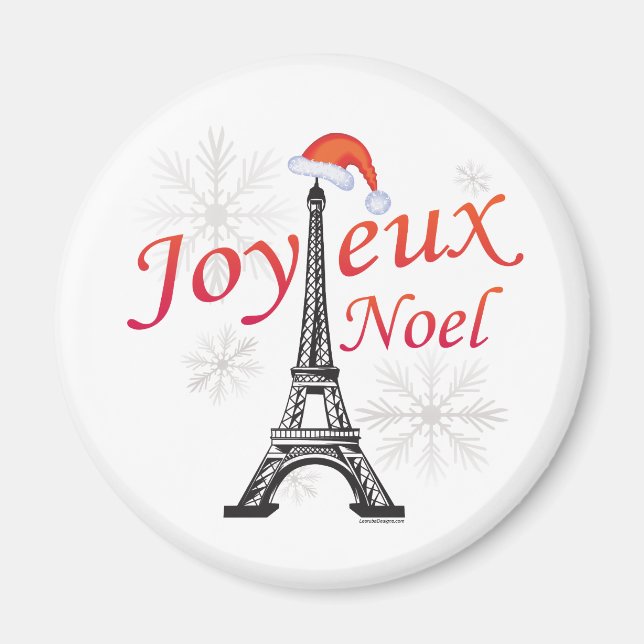 Joyeux Weihnachten Magnet (Vorne)