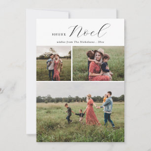 Joyeux Weihnachten Minimal Typografie Weihnachtsfe