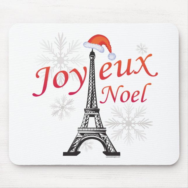Joyeux Weihnachten Mousepad (Vorne)