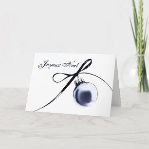 Joyeux Weihnachten Ornament Card