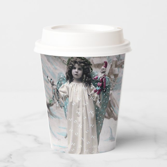 Joyeux Weihnachten Pappbecher (Vorderseite)