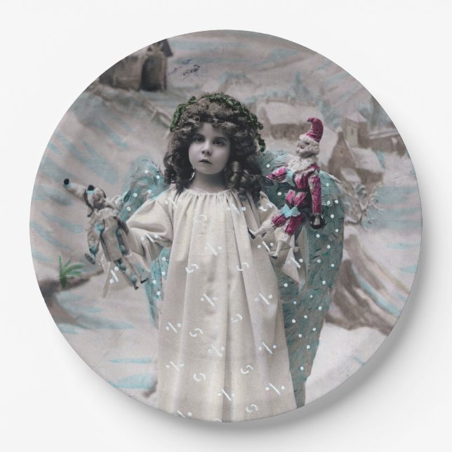 Joyeux Weihnachten Pappteller (Vorderseite)