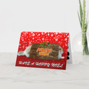 Joyeux Weihnachten Red Xmas - Rabbit Weihnachtskar