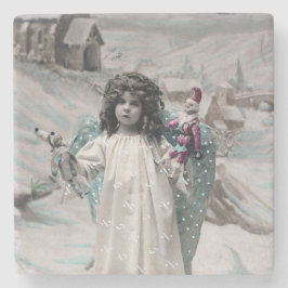 Joyeux Weihnachten Steinuntersetzer